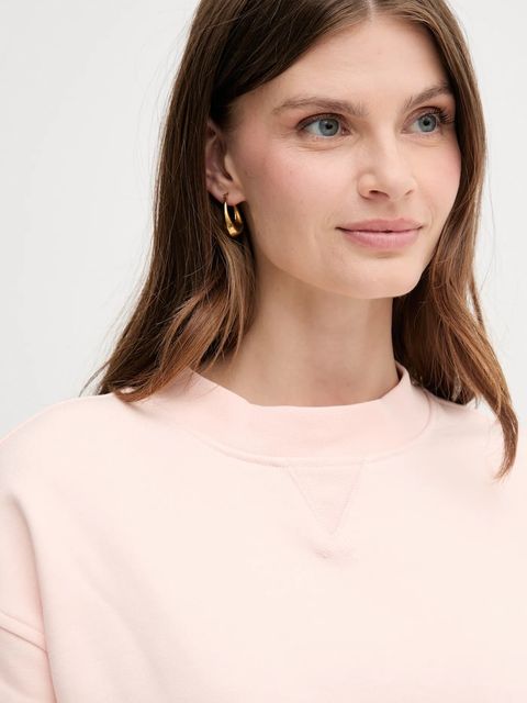 Calvin Klein Jeans bluza bawełniana damska kolor beżowy gładka LV047B238G - zdjęcie produktu nr 2