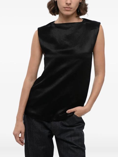 Jil Sander crew-neck sleeveless top - Black - zdjęcie produktu nr 1