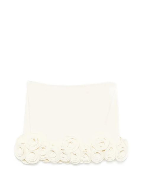 La Reveche Ivette floral-appliqué beach cover-up - Neutrals - zdjęcie produktu nr 1