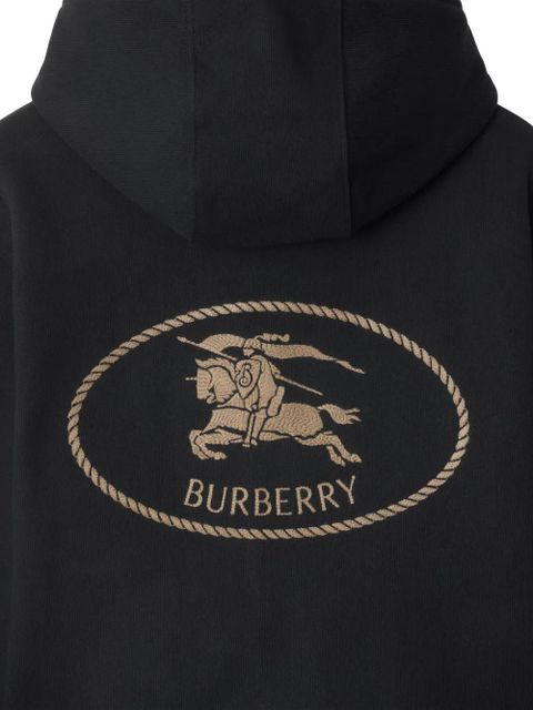 Burberry Knight-stamp cotton hoodie - Black - zdjęcie produktu nr 2