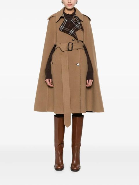 Burberry wool cape - Brown - zdjęcie produktu nr 2