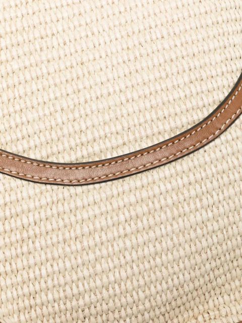 ISABEL MARANT Botsy leather-trim crossbody bag - Neutrals