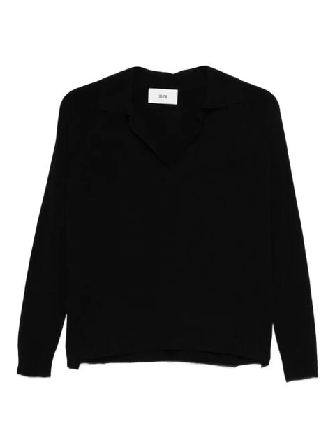 SOLOTRE V-neck sweater - Black - zdjęcie produktu nr 1