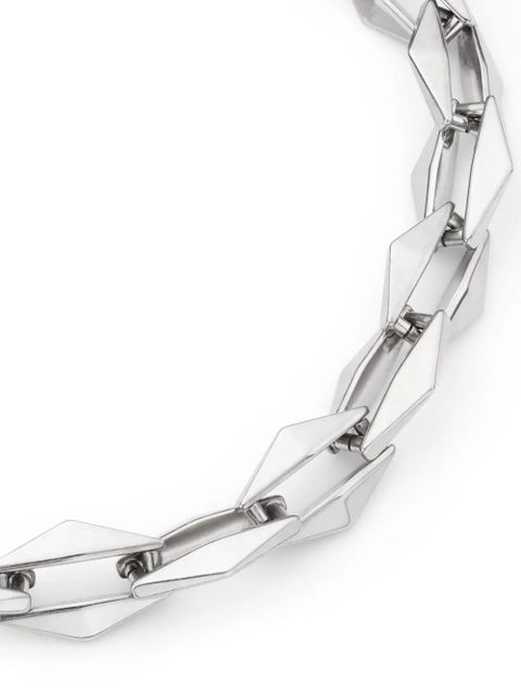 Jimmy Choo cable-chain link necklace - Silver