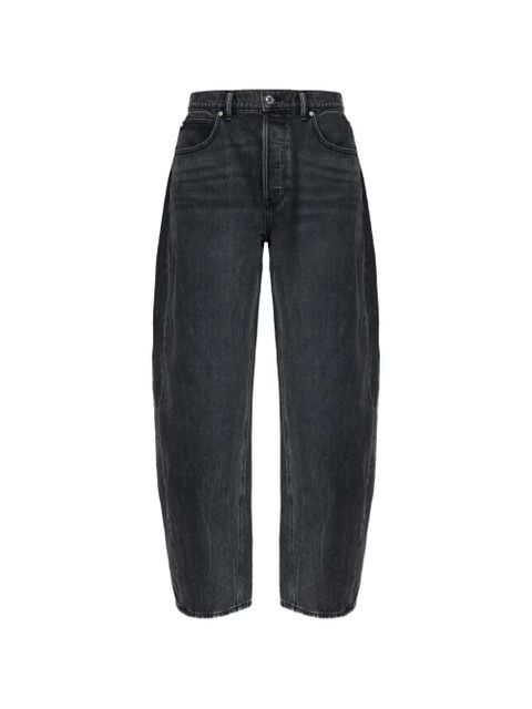 Alexander Wang washed-effect barrel-leg jeans - Grey - zdjęcie produktu nr 1