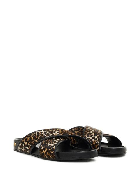 ANINE BING Emi leopard-print sandals - Brown - zdjęcie produktu nr 2