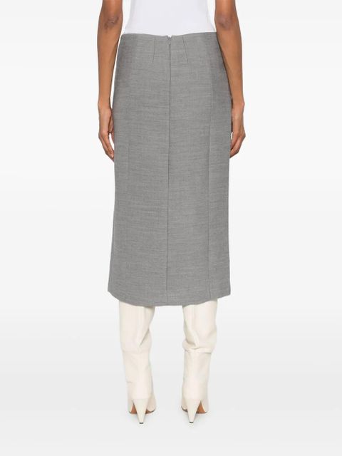 ENTIRE STUDIOS straight skirt - Grey