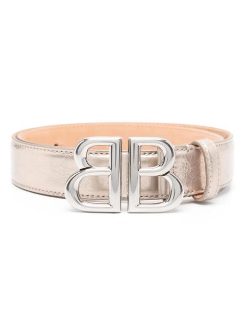 Balenciaga Monaco leather belt - Gold - zdjęcie produktu nr 1
