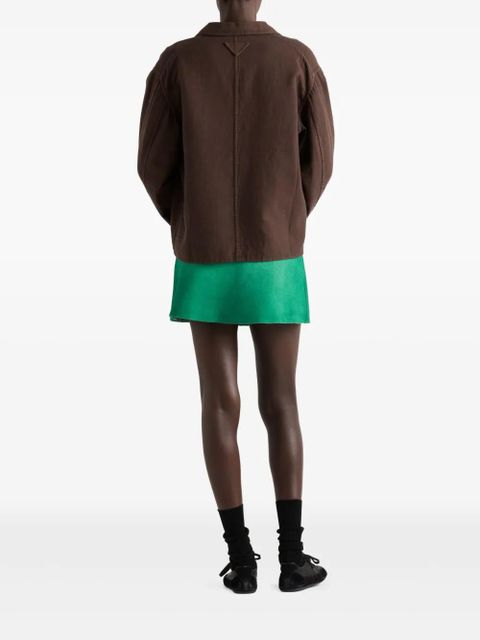 Prada suede miniskirt - Green