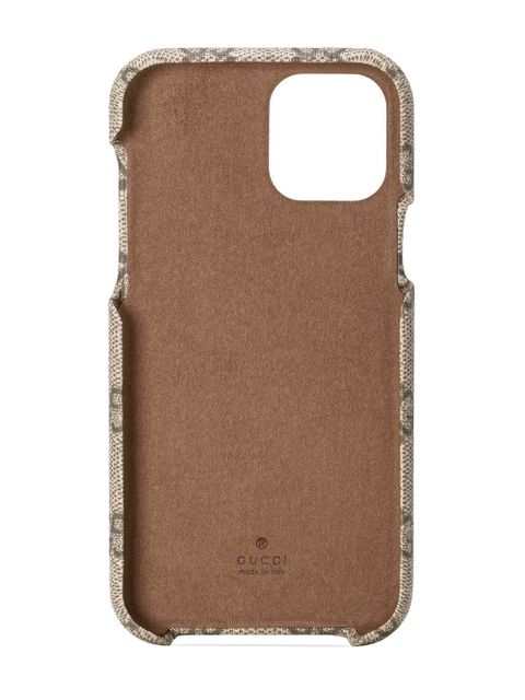 Gucci Ophidia iPhone 12/12 Pro GG Supreme phone case - Neutrals - zdjęcie produktu nr 2