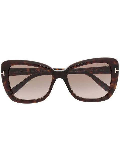 TOM FORD Eyewear tortoiseshell-effect sunglasses - Brown - zdjęcie produktu nr 1