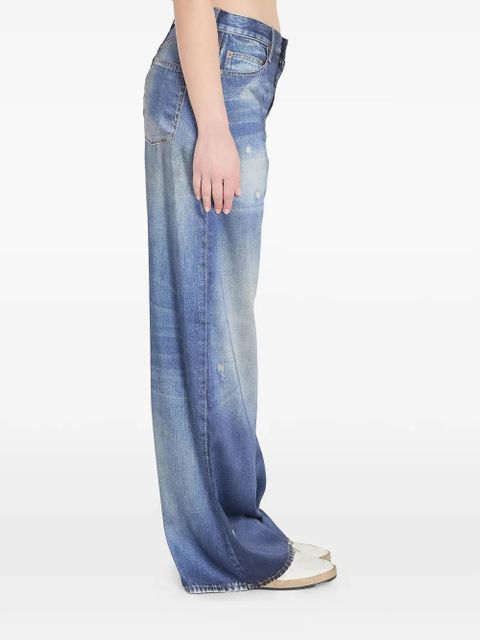 Golden Goose printed five-pocket trousers - Blue - zdjęcie produktu nr 2