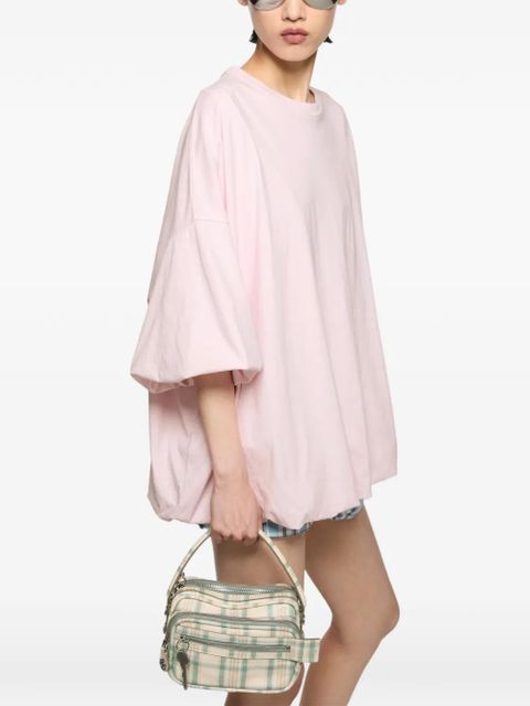 Acne Studios logo-patch oversized T-shirt - Pink