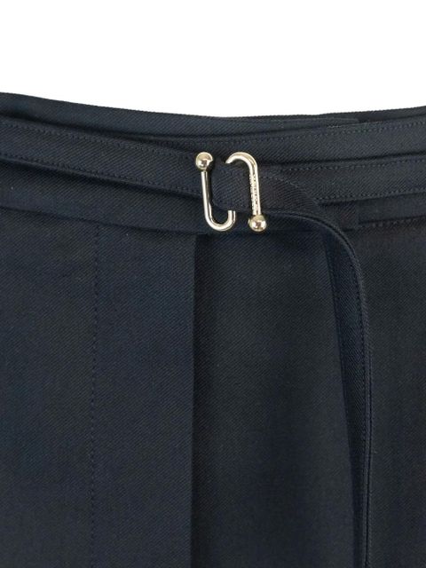 Sportmax belted midi skirt - Black