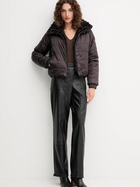 Save The Duck kurtka dwustronna ELINA kolor brązowy zimowa D31352W.VERY21 - zdjęcie produktu nr 2