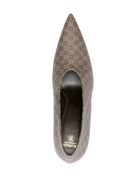 Balmain monogram-print pumps - Brown - zdjęcie produktu nr 2