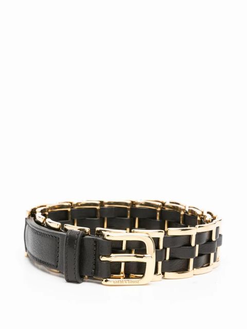 Golden Goose woven leather belt - Black - zdjęcie produktu nr 1