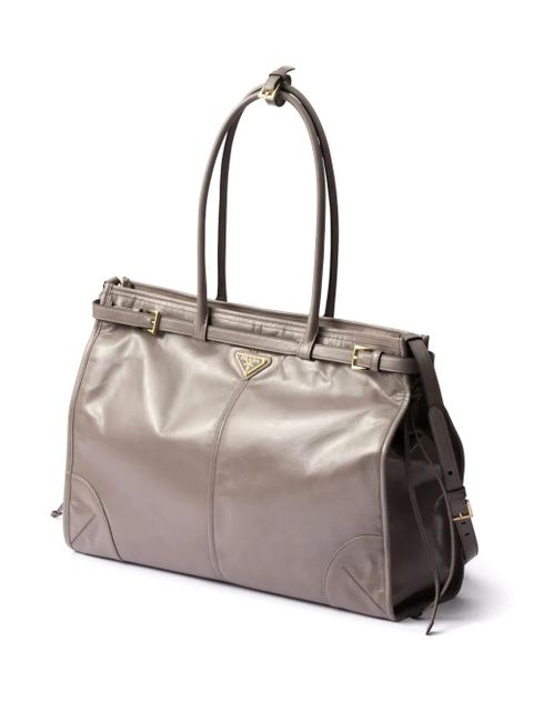 Prada large Bonnie tote bag - Grey