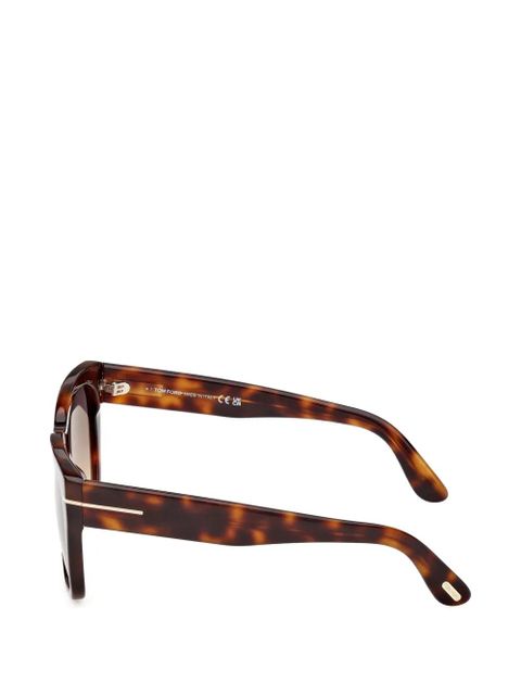TOM FORD Eyewear rectangle frame sunglasses - Brown