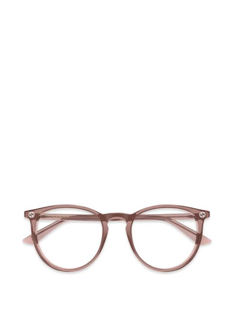 Gucci Eyewear round-frame glasses - Pink - zdjęcie produktu nr 1