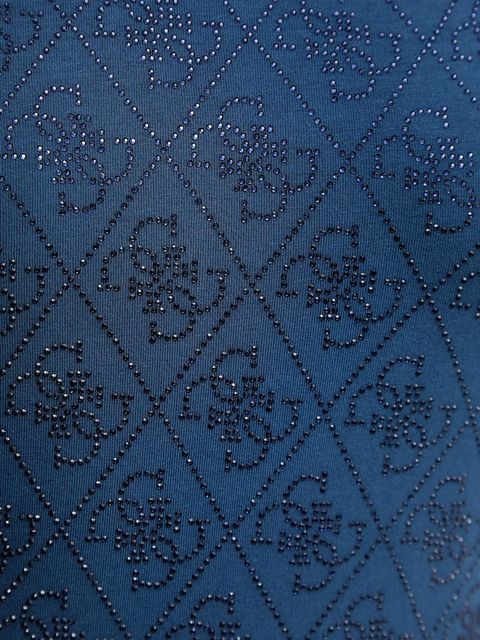 Guess t-shirt damski kolor niebieski W4BI26 J1314