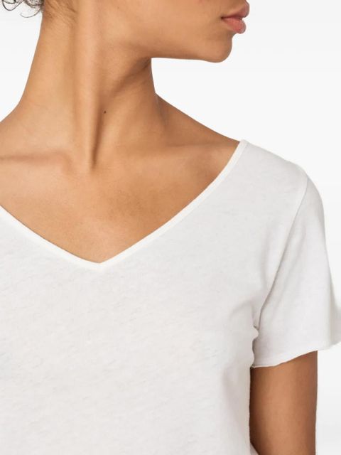 American Vintage Aksun V-neck T-shirt - White