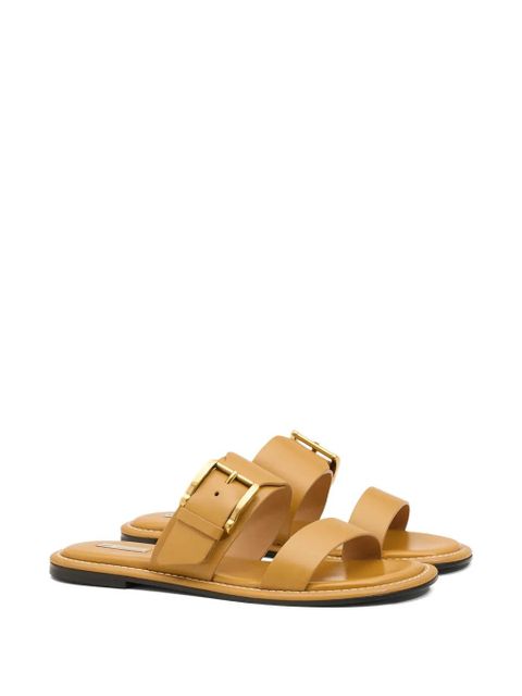 AMI Paris buckle-detail flat sandals - Brown - zdjęcie produktu nr 2
