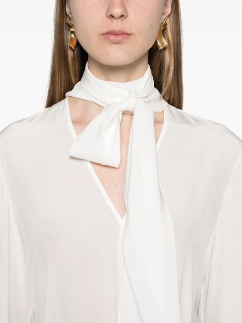 Sportmax Elleni silk blouse - White