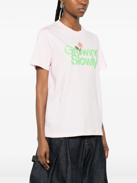 GANNI printed T-shirt - Pink