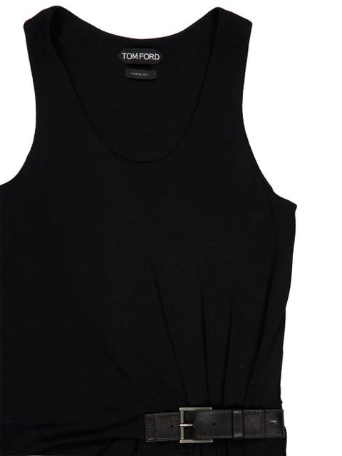 TOM FORD belted midi dress - Black