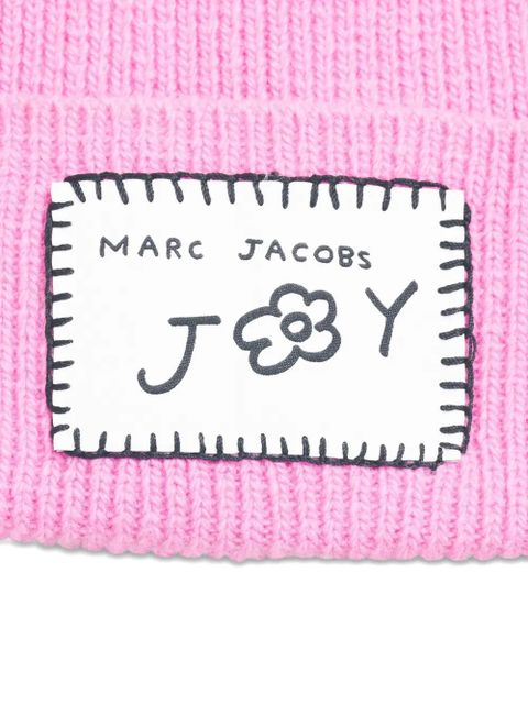 Marc Jacobs logo-patch beanie - Pink