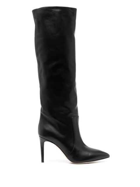 Paris Texas Stiletto 85mm leather boots - Black - zdjęcie produktu nr 1