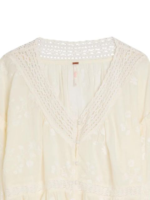 Free People floral-embroidered blouse - Neutrals - zdjęcie produktu nr 2
