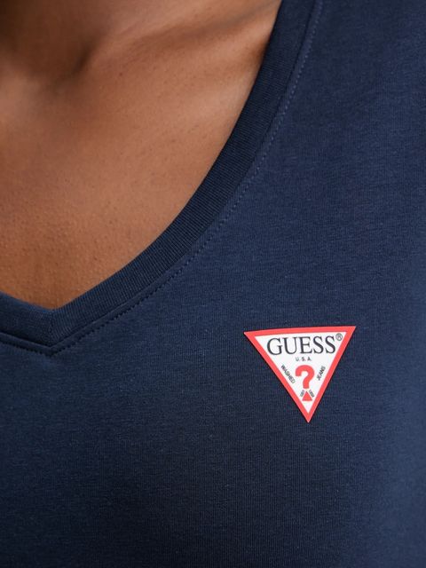 Guess t-shirt damski kolor granatowy W2YI45 J1314