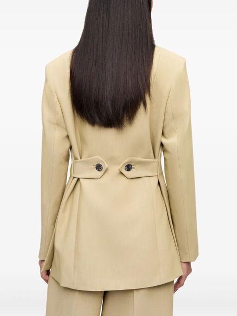 GANNI appliqué blazer - Neutrals