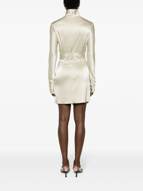 Nanushka Charon twist-front minidress - Neutrals