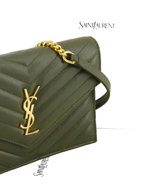 Saint Laurent Cassandre leather shoulder bag - Green