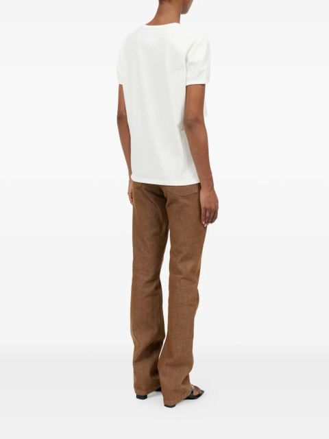 MM6 Maison Margiela Margie printed short-sleeved T-shirt - Neutrals
