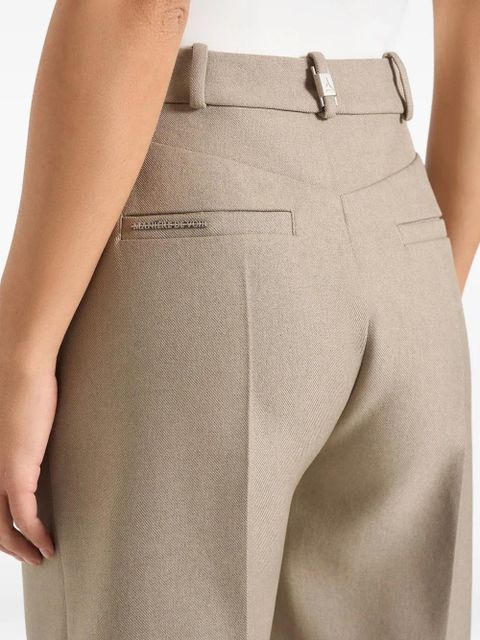 Manière De Voir pleat eiffel belt shorts - Neutrals