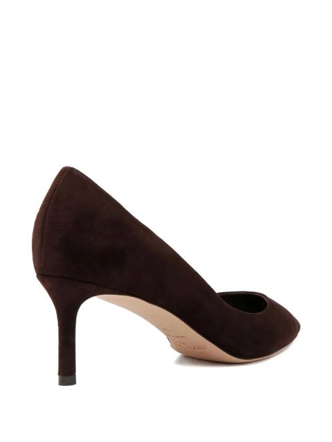 Jimmy Choo 85mm pointed-toe suede pumps - Brown