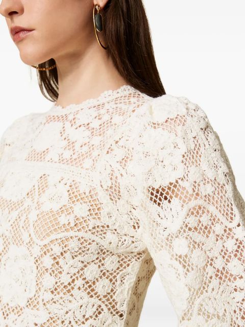 TWINSET crochet sweater - White