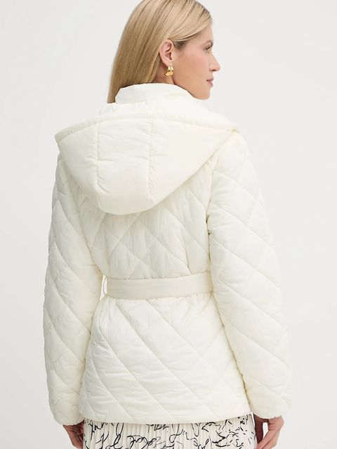 Karl Lagerfeld kurtka kolor biały przejściowa A3W15046