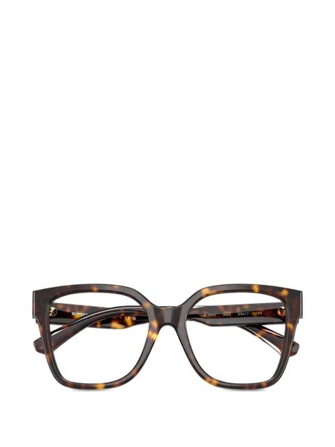 Burberry Eyewear geometric-frame glasses - Brown