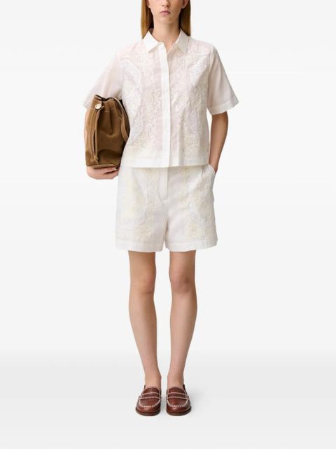 Claudie Pierlot embroidered shorts - White - zdjęcie produktu nr 2