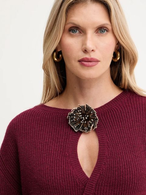 Simona Corsellini sweter z dodatkiem wełny