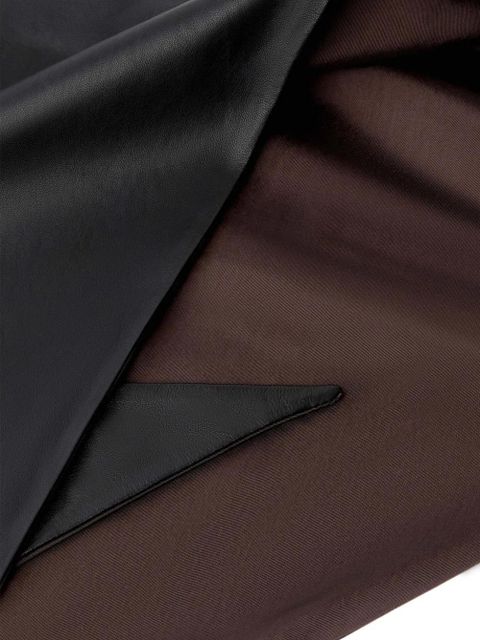 LEMAIRE leather triangle scarf - Black - zdjęcie produktu nr 2