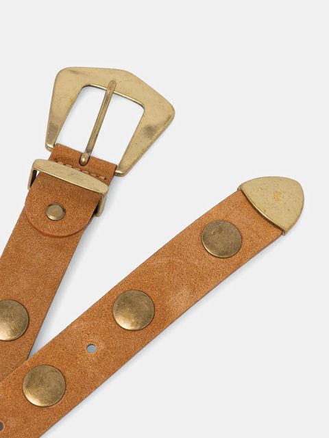 Answear.LAB pasek zamszowy damski kolor brązowy - zdjęcie produktu nr 2