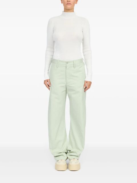 MM6 Maison Margiela straight-leg trousers - Green
