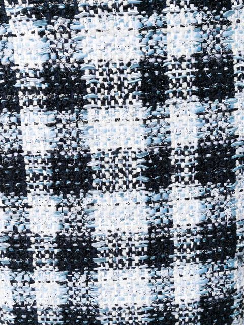 Alexander McQueen plaid tweed skirt - Black