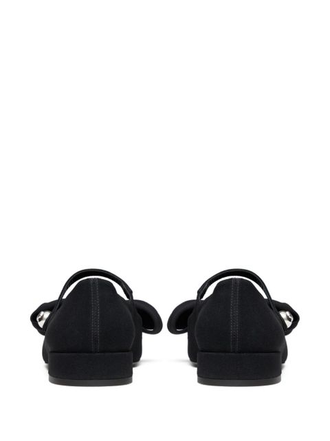 Valentino Garavani 20mm Bowjane Mary-Jane ballet pumps - Black